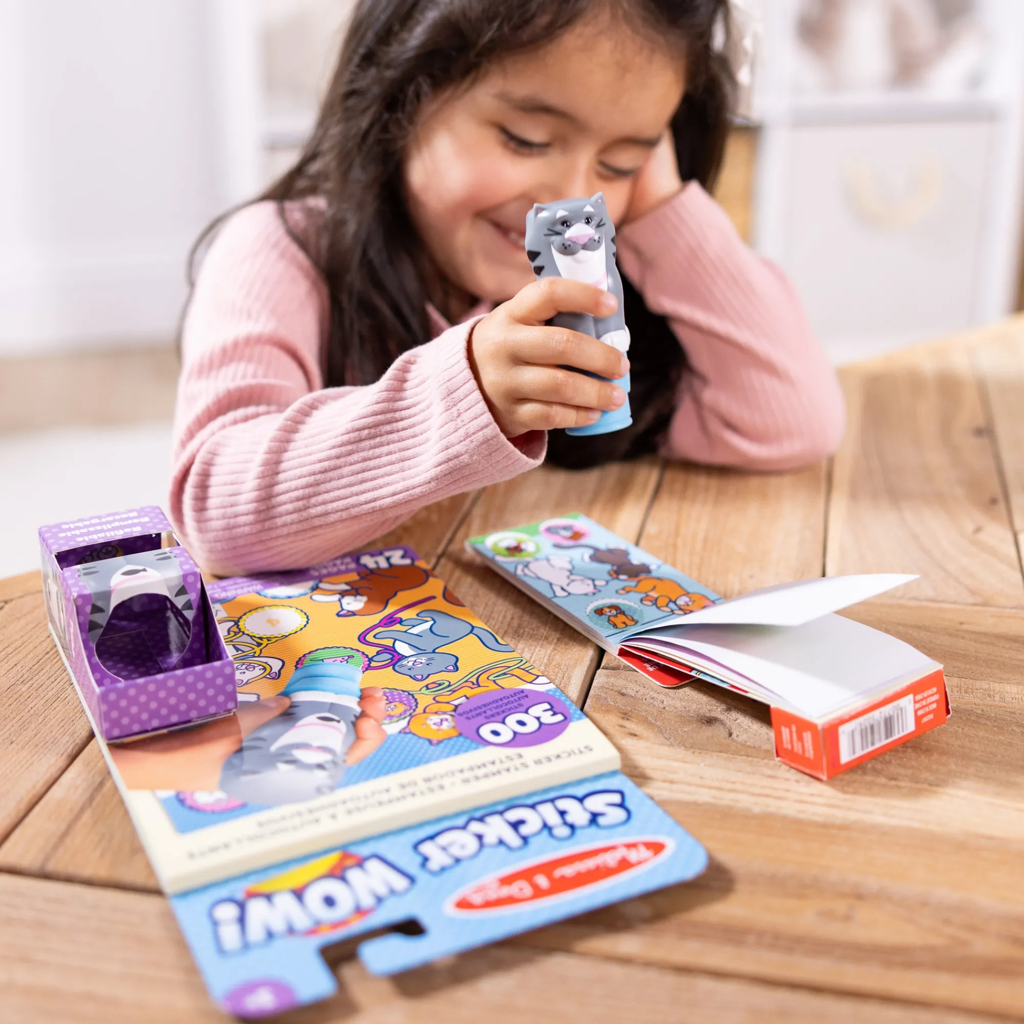 Sticker WOW!™ Cat Bundle: Activity Pad & Sticker Stamper + Mini Activity Pad and 200 Refill Stickers>Melissa & Doug Hot