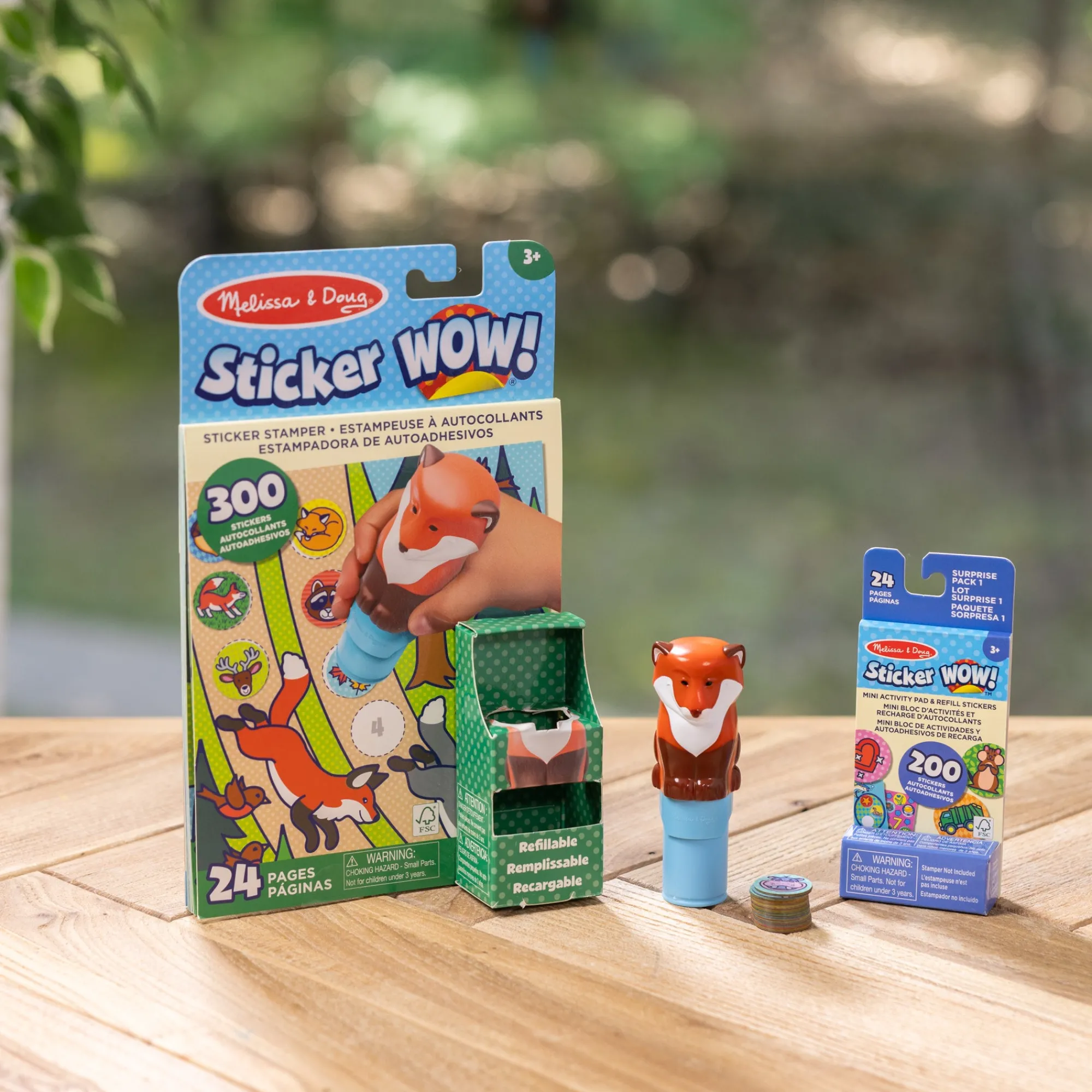 Sticker WOW!™ Fox Bundle: Activity Pad & Sticker Stamper + Mini Activity Pad and 200 Refill Stickers>Melissa & Doug Sale