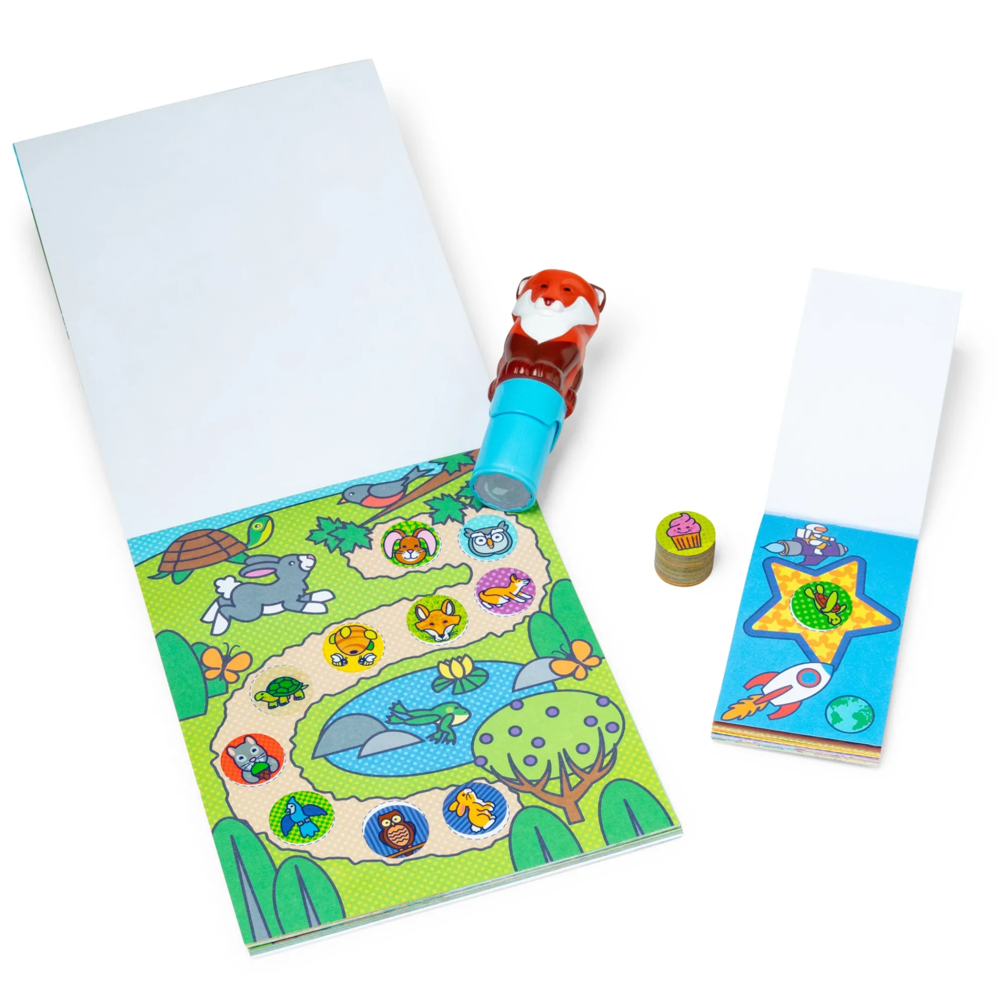 Sticker WOW!™ Fox Bundle: Activity Pad & Sticker Stamper + Mini Activity Pad and 200 Refill Stickers>Melissa & Doug Sale