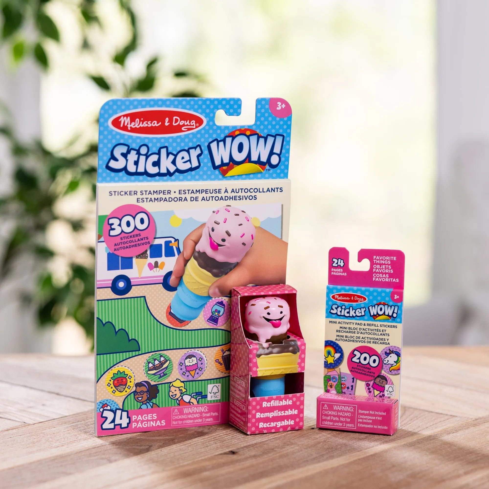 Sticker WOW!™ Ice Cream Bundle: Activity Pad & Sticker Stamper + Mini Activity Pad and 200 Refill Stickers>Melissa & Doug Discount