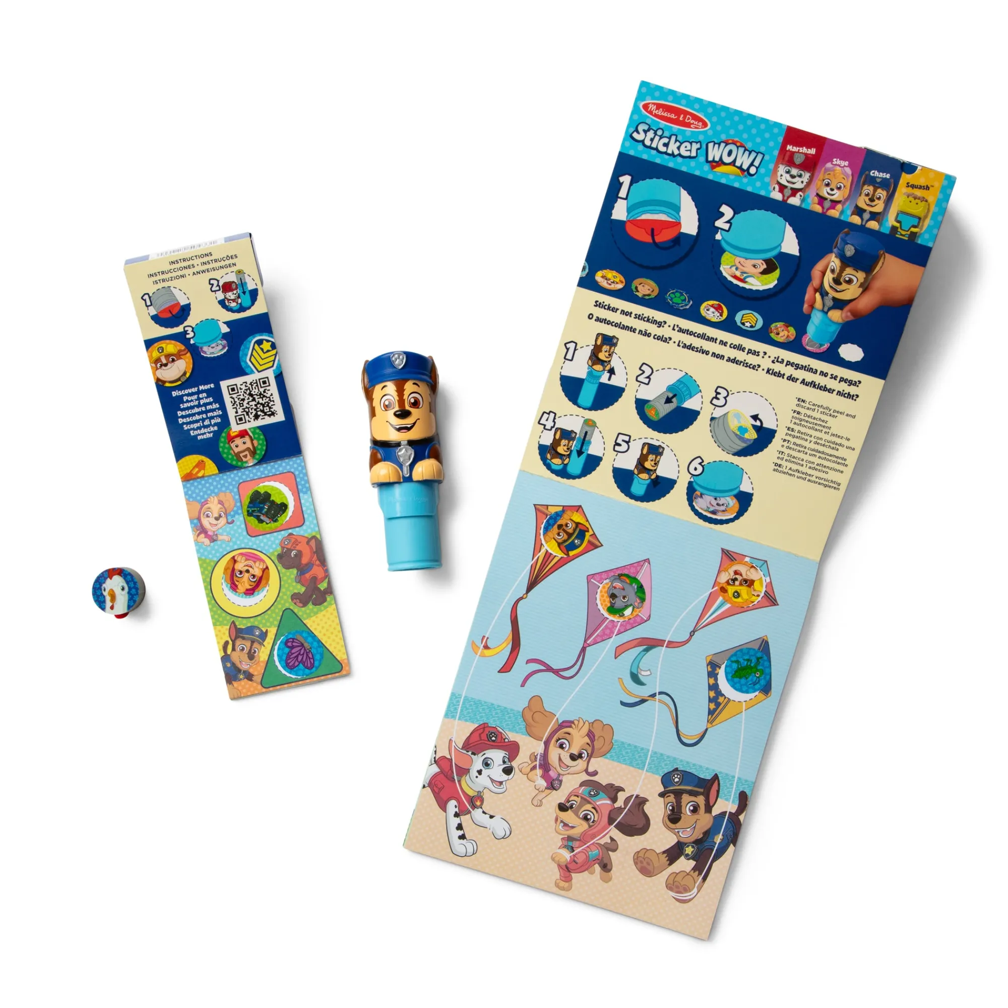 Sticker WOW!™ PAW Patrol Chase Bundle: Activity Pad & Sticker Stamper + Mini Activity Pad and 200 Refill Stickers>Melissa & Doug Clearance