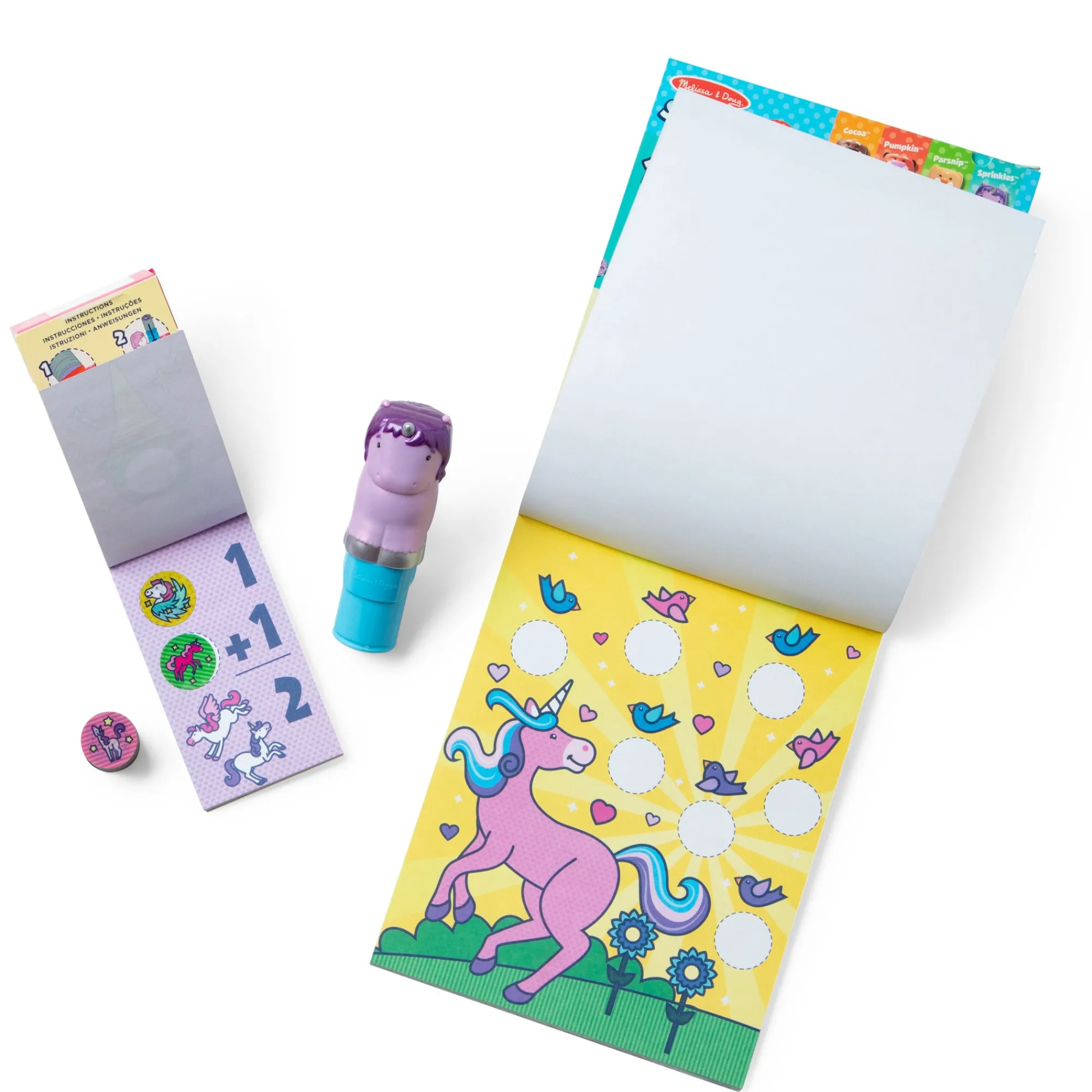 Sticker WOW!™ Purple Unicorn Bundle: Activity Pad & Sticker Stamper + Mini Activity Pad and 200 Refill Stickers>Melissa & Doug Best