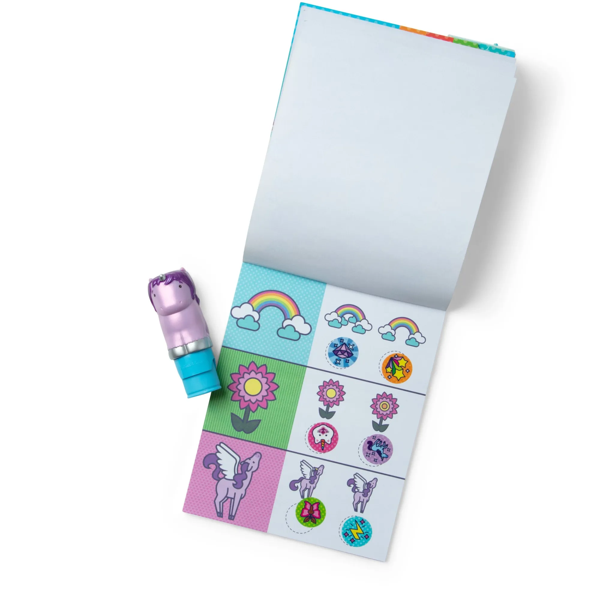 Sticker WOW!™ Purple Unicorn Bundle: Activity Pad & Sticker Stamper + Mini Activity Pad and 200 Refill Stickers>Melissa & Doug Best