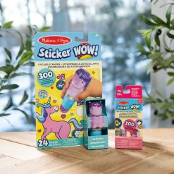Sticker WOW!™ Purple Unicorn Bundle: Activity Pad & Sticker Stamper + Mini Activity Pad and 200 Refill Stickers><noscript><img width=