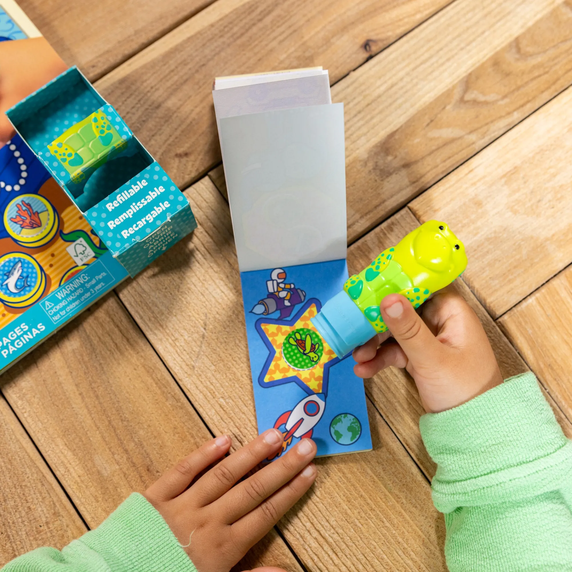 Sticker WOW!™ Sea Turtle Bundle: Activity Pad & Sticker Stamper + Mini Activity Pad and 200 Refill Stickers>Melissa & Doug Online