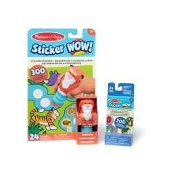 Sticker WOW!™ Tiger Bundle: Activity Pad & Sticker Stamper + Mini Activity Pad and 200 Refill Stickers>Melissa & Doug Best