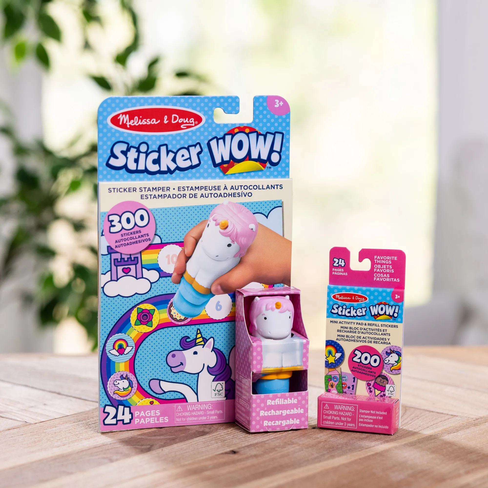 Sticker WOW!™ Unicorn Bundle: Activity Pad & Sticker Stamper + Mini Activity Pad and 200 Refill Stickers>Melissa & Doug Online