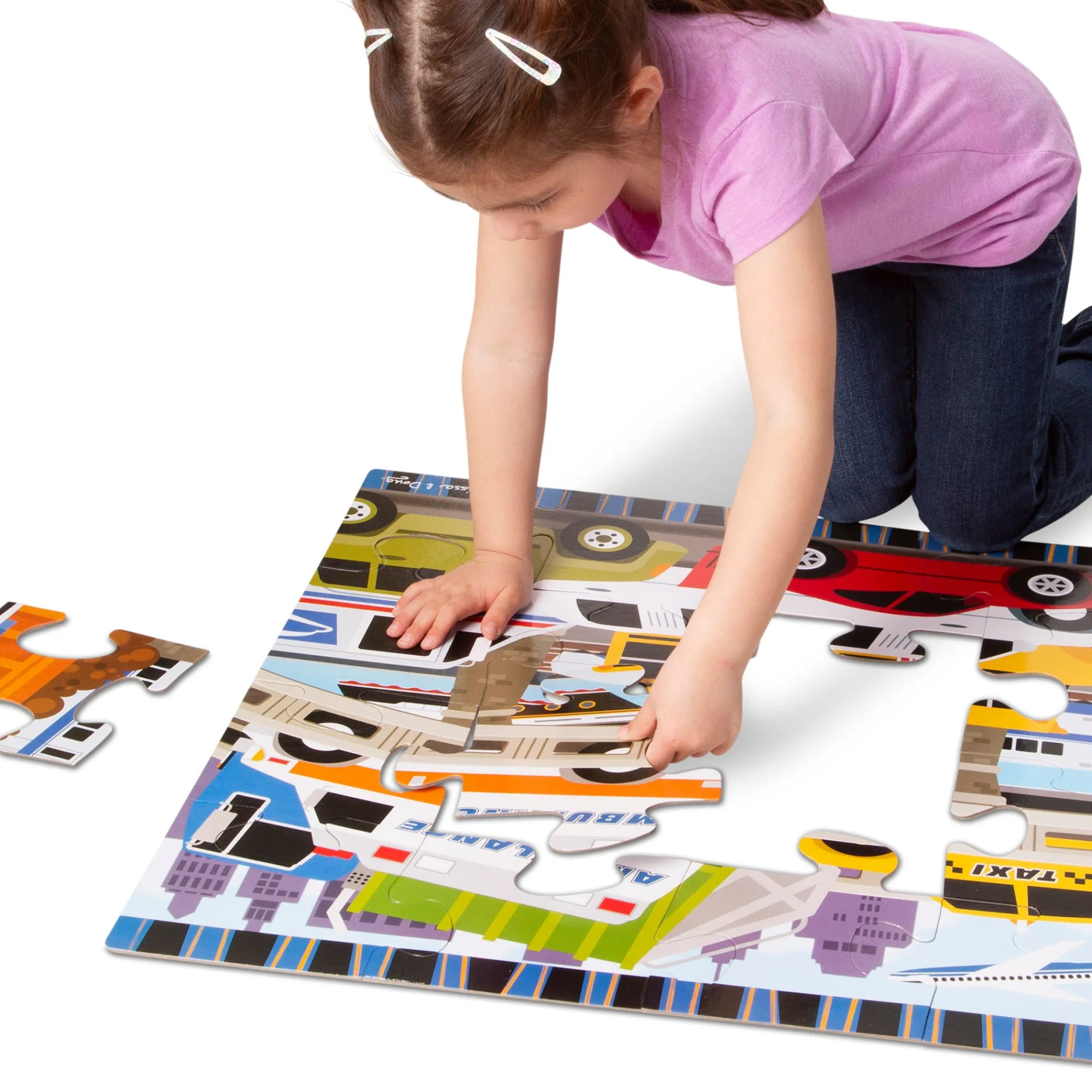 Traffic Jam Floor Puzzle - 24 Pieces>Melissa & Doug Sale