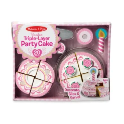Triple-Layer Party Cake - Wooden Play Food><noscript><img width=