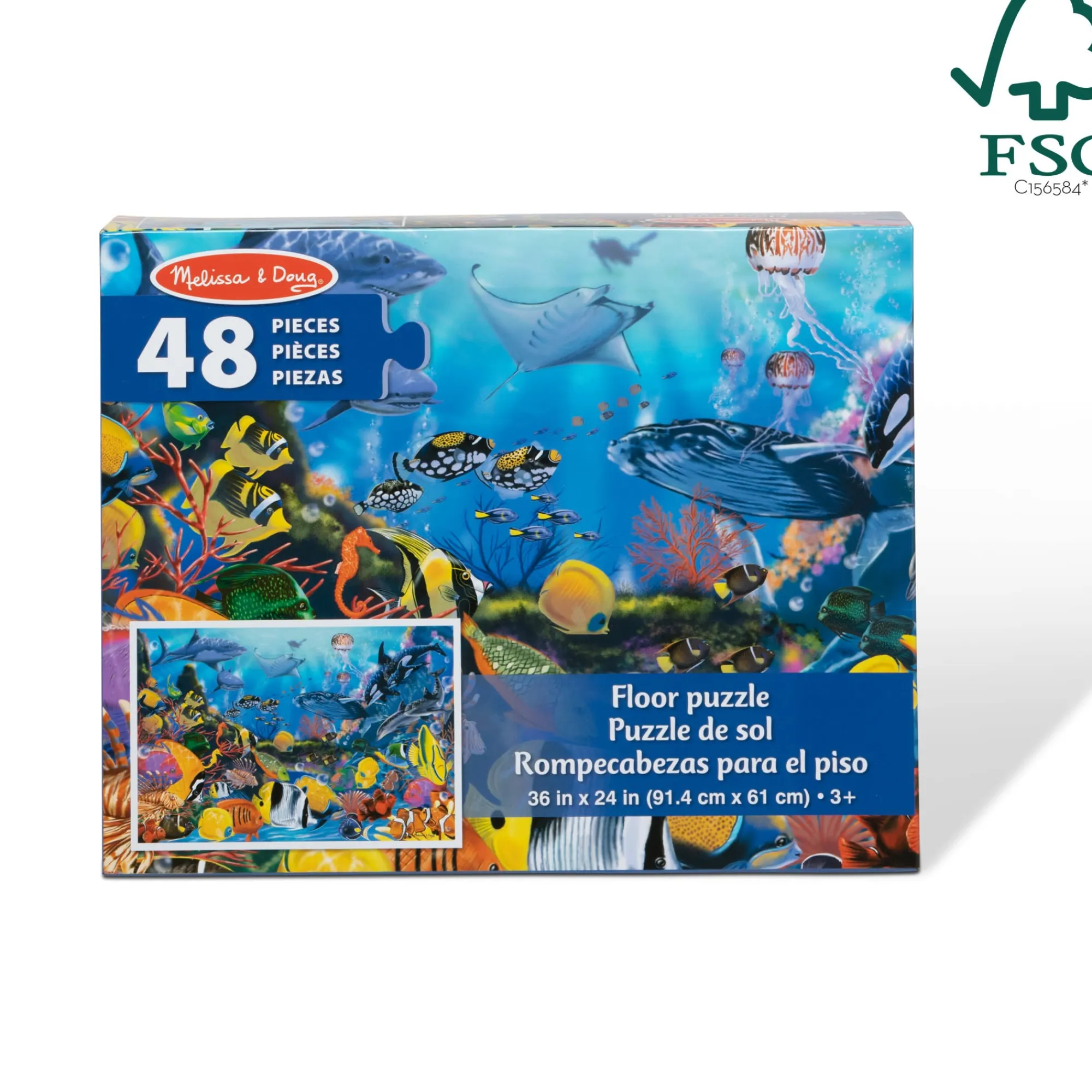 Underwater Floor Puzzle - 48 Pieces>Melissa & Doug Hot