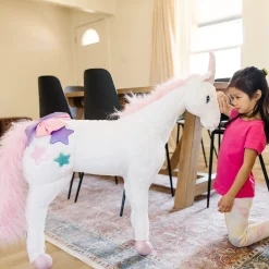 Unicorn Lifelike Plush Stuffed Animal><noscript><img width=