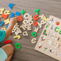 Upper & Lower Case Alphabet Puzzle><noscript><img width=