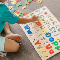 Upper & Lower Case Alphabet Puzzle><noscript><img width=