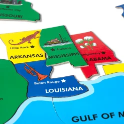 USA Map Floor Puzzle - 51 Pieces><noscript><img width=