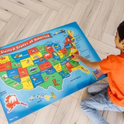 USA Map Floor Puzzle - 51 Pieces><noscript><img width=