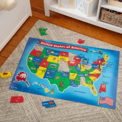 USA Map Floor Puzzle - 51 Pieces><noscript><img width=