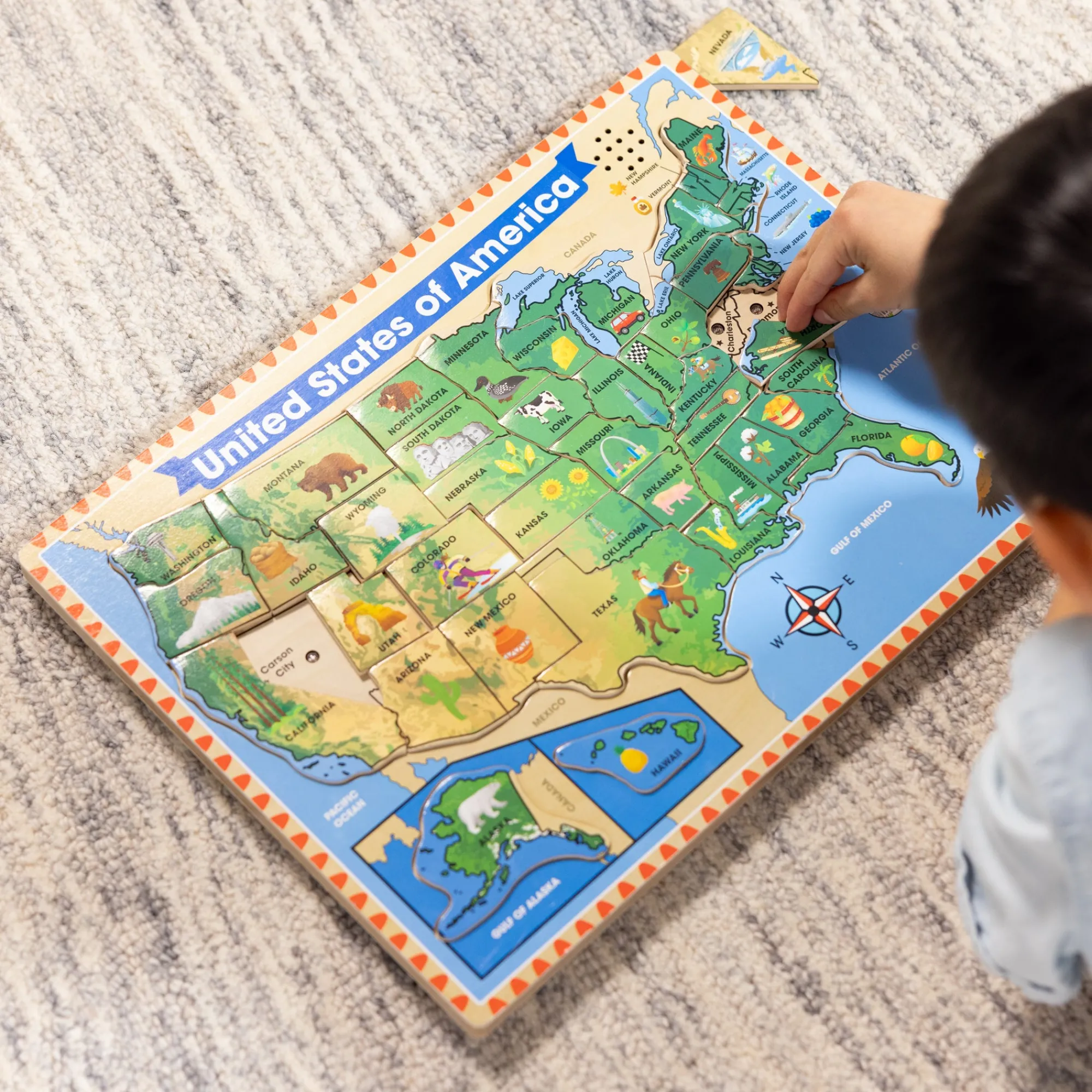 U.S.A. Sound Puzzle - 40 Pieces>Melissa & Doug Outlet