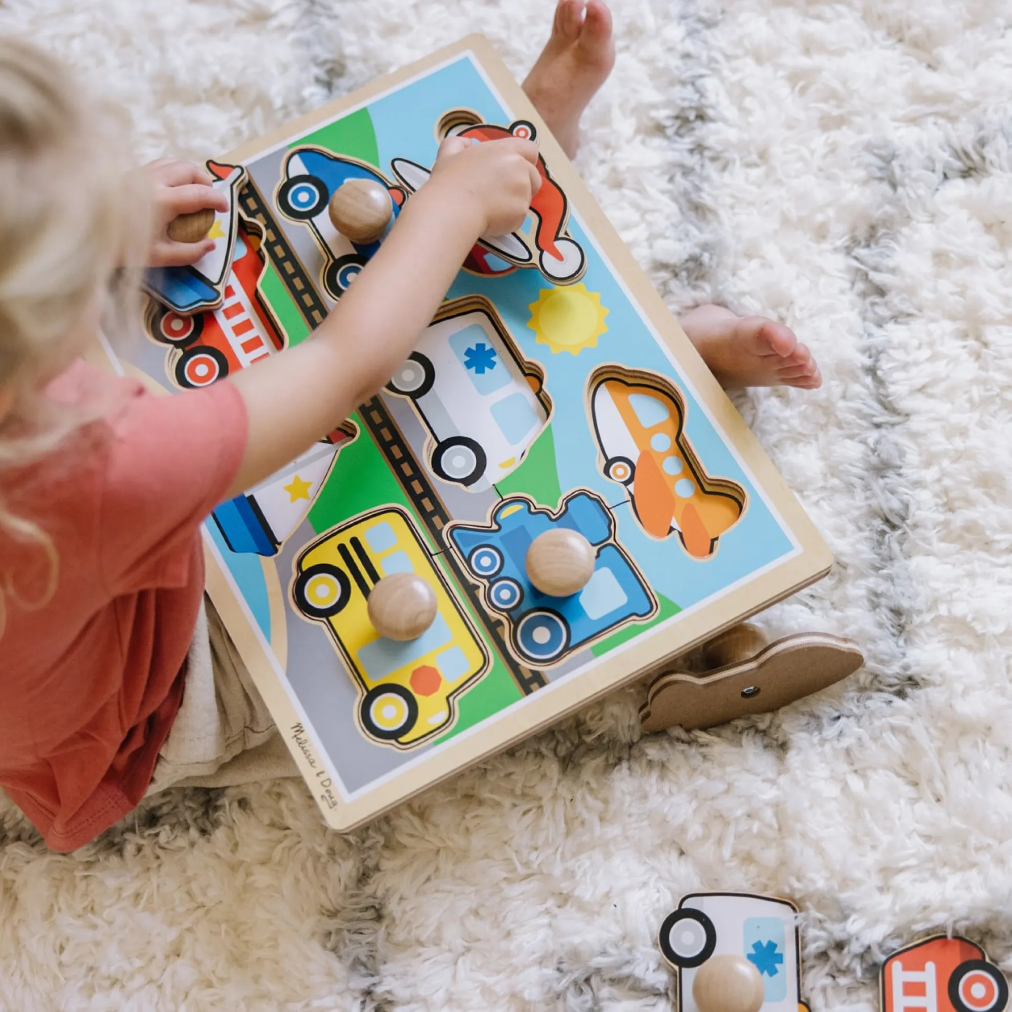 Vehicles Jumbo Knob Puzzle - 8 pieces>Melissa & Doug Best