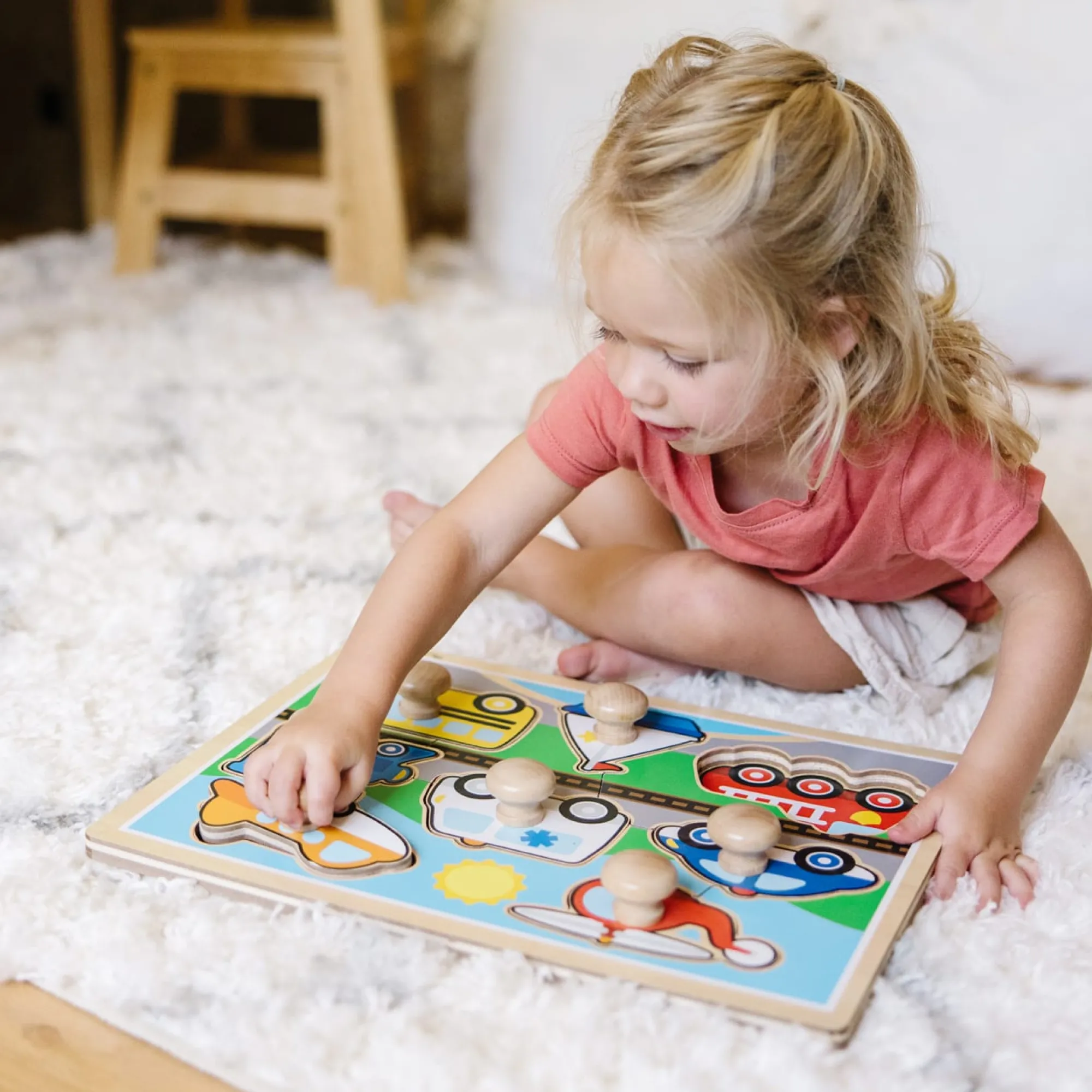 Vehicles Jumbo Knob Puzzle - 8 pieces>Melissa & Doug Best
