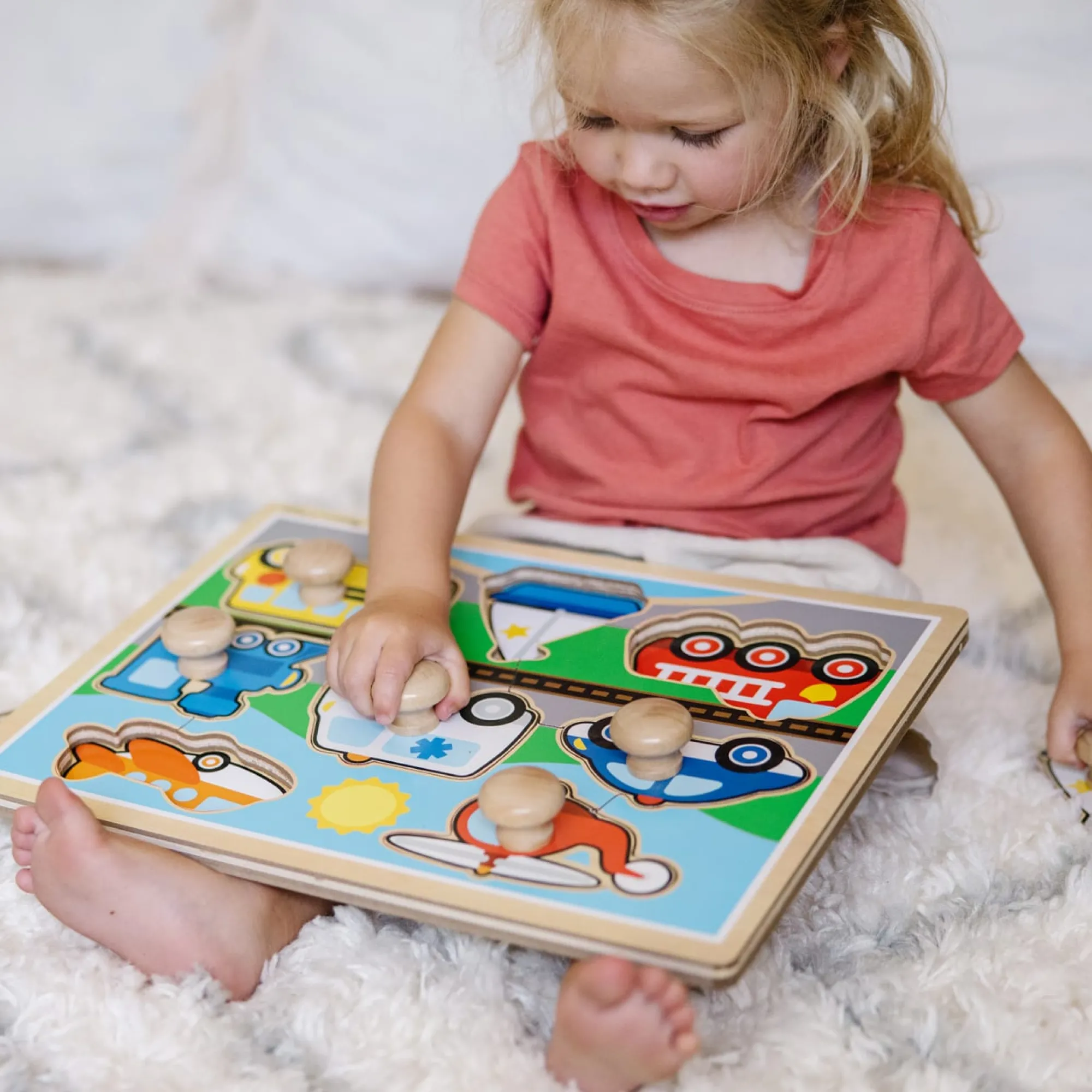 Vehicles Jumbo Knob Puzzle - 8 pieces>Melissa & Doug Best