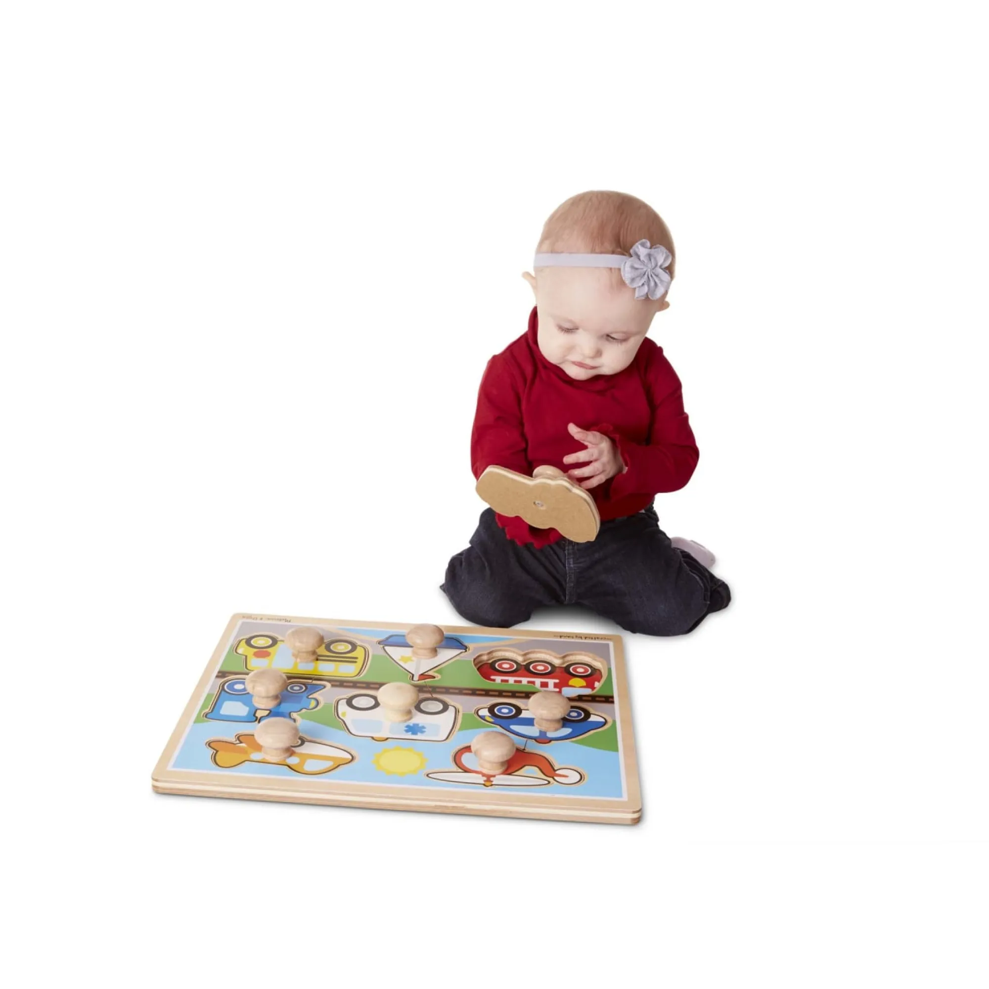 Vehicles Jumbo Knob Puzzle - 8 pieces>Melissa & Doug Best