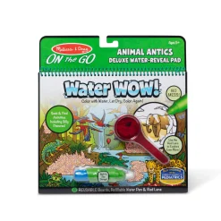 Water Wow! Animal Antics Deluxe Water-Reveal Pad - On the Go Travel Activity>Melissa & Doug Clearance