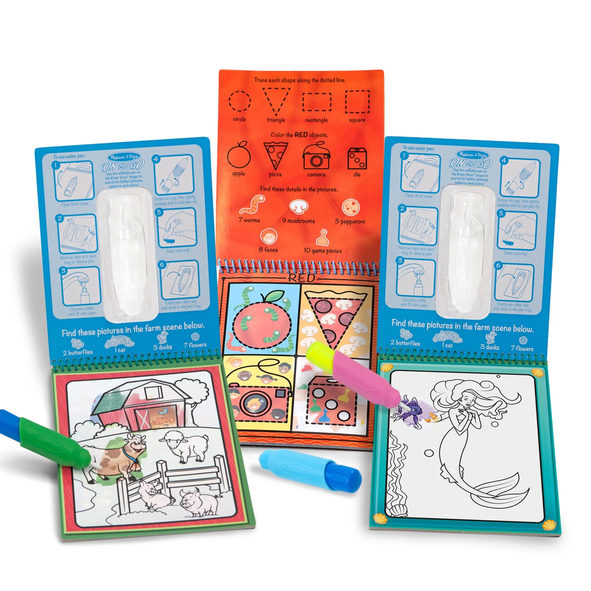 Water Wow!® 3-Pack: Colors & Shapes, Fairy Tales, Animals>Melissa & Doug Online