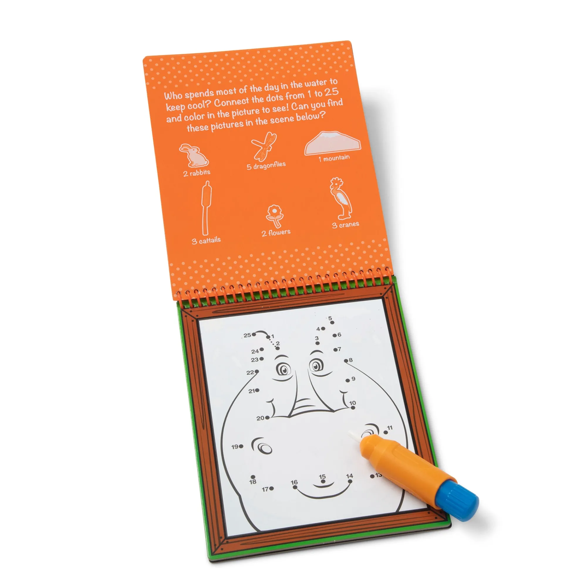 Water Wow! Safari Connect the Dots Water-Reveal Pad – On the Go Travel Activity>Melissa & Doug