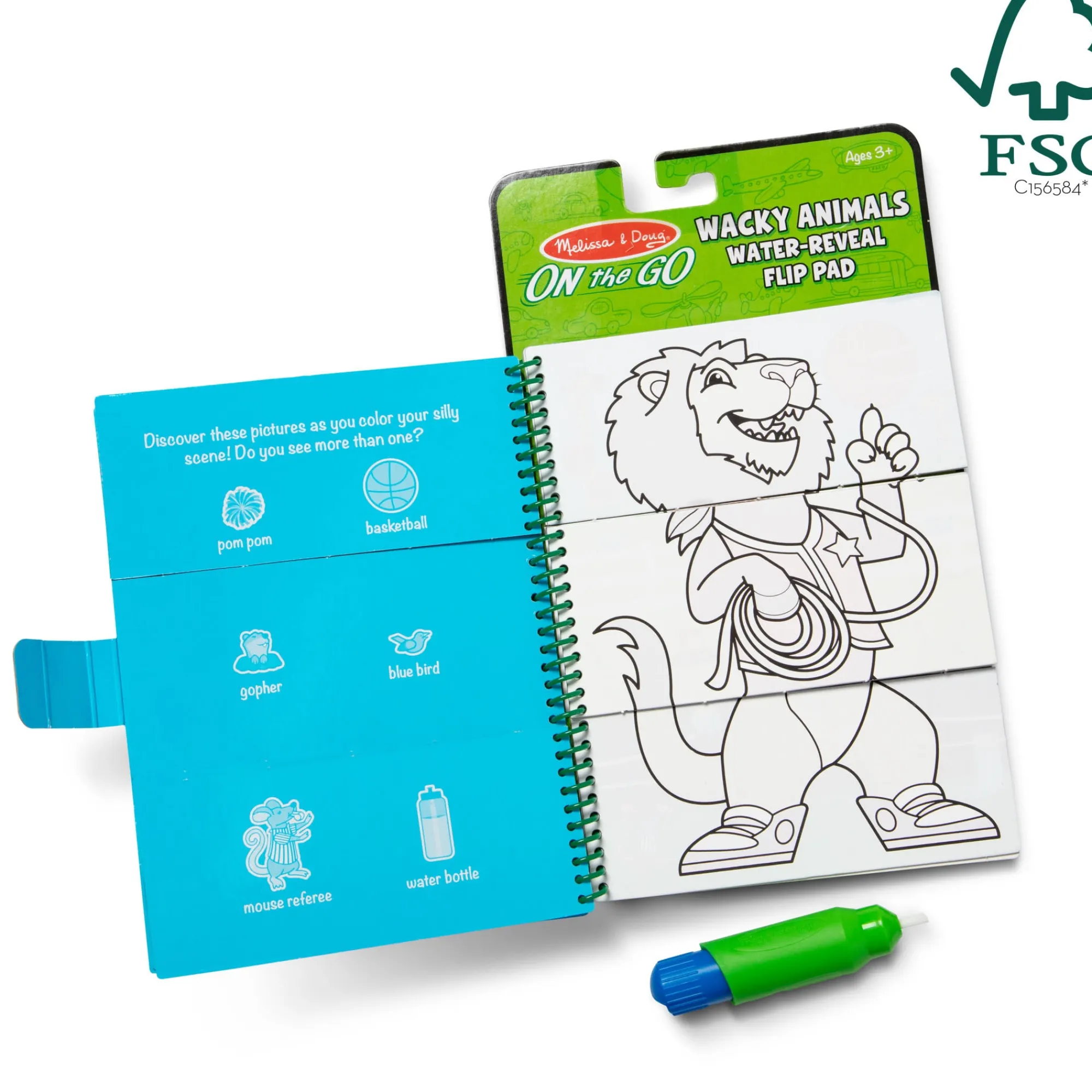 Water Wow! Water-Reveal Flip Pad - Wacky Animals>Melissa & Doug Hot