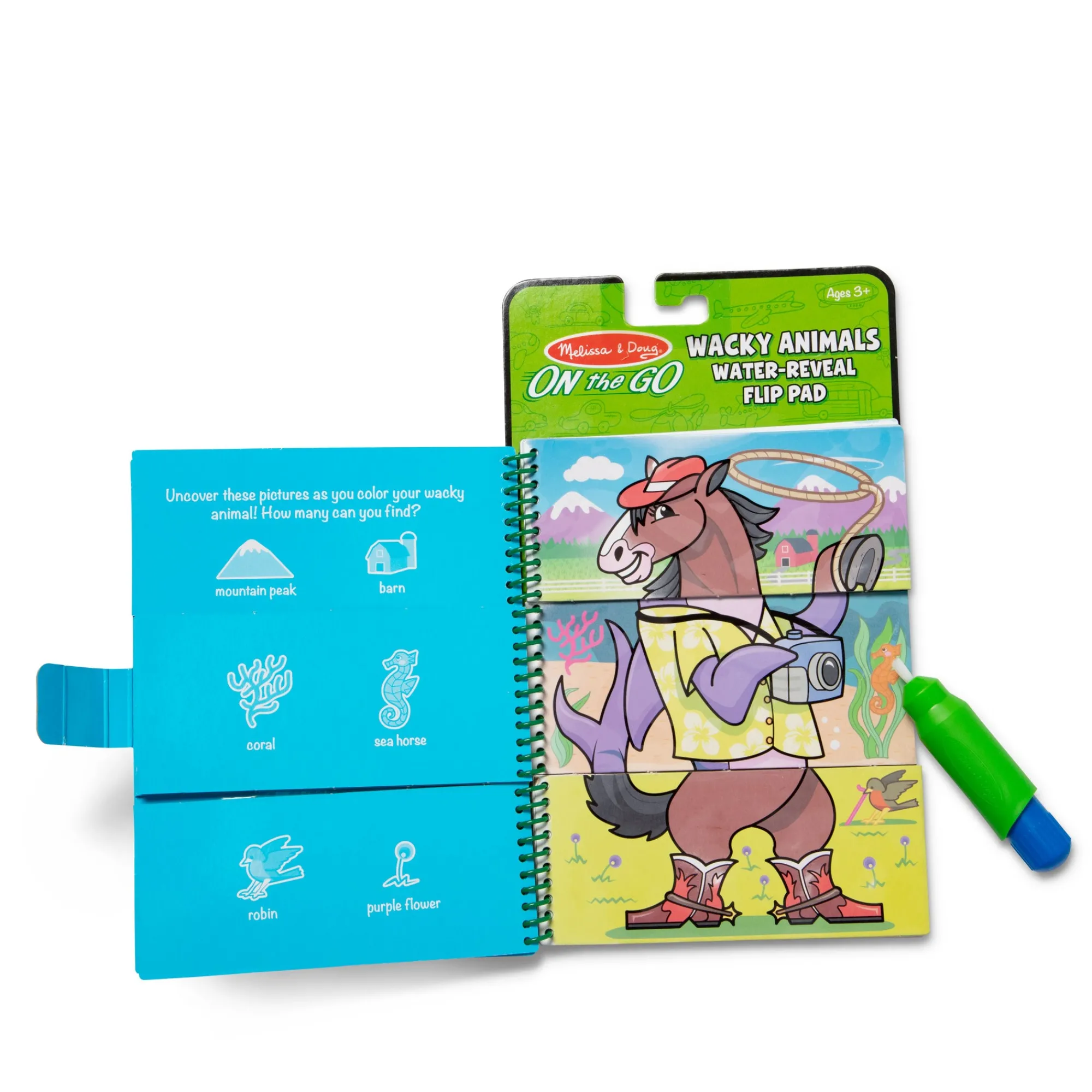 Water Wow! Water-Reveal Flip Pad - Wacky Animals>Melissa & Doug Hot