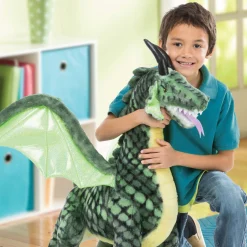 Winged Dragon Lifelike Plush Stuffed Animal><noscript><img width=