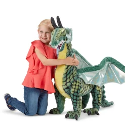 Winged Dragon Lifelike Plush Stuffed Animal><noscript><img width=