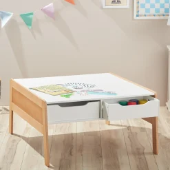 Wooden Art & Activity Table with Bins>Melissa & Doug Outlet