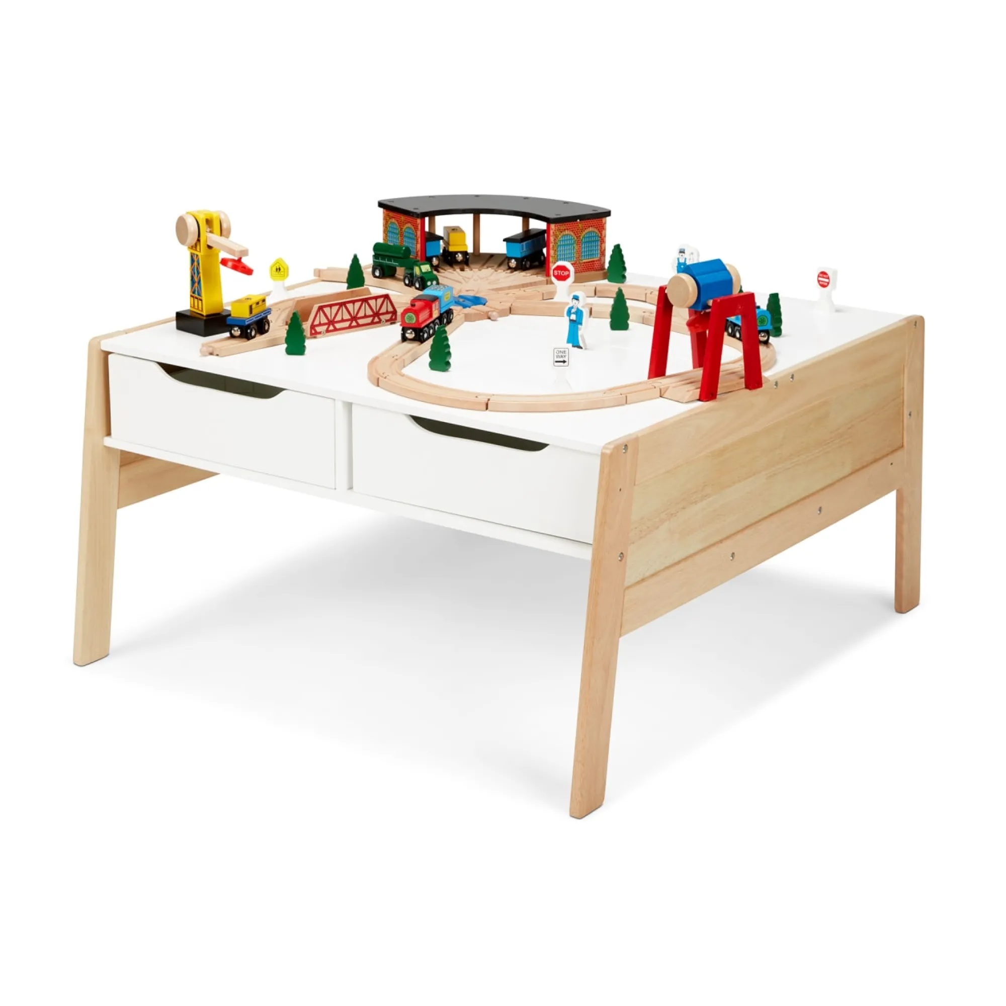 Wooden Art & Activity Table with Bins>Melissa & Doug Outlet