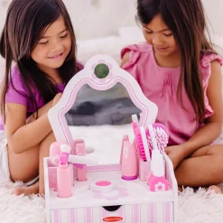 Wooden Beauty Salon Play Set><noscript><img width=
