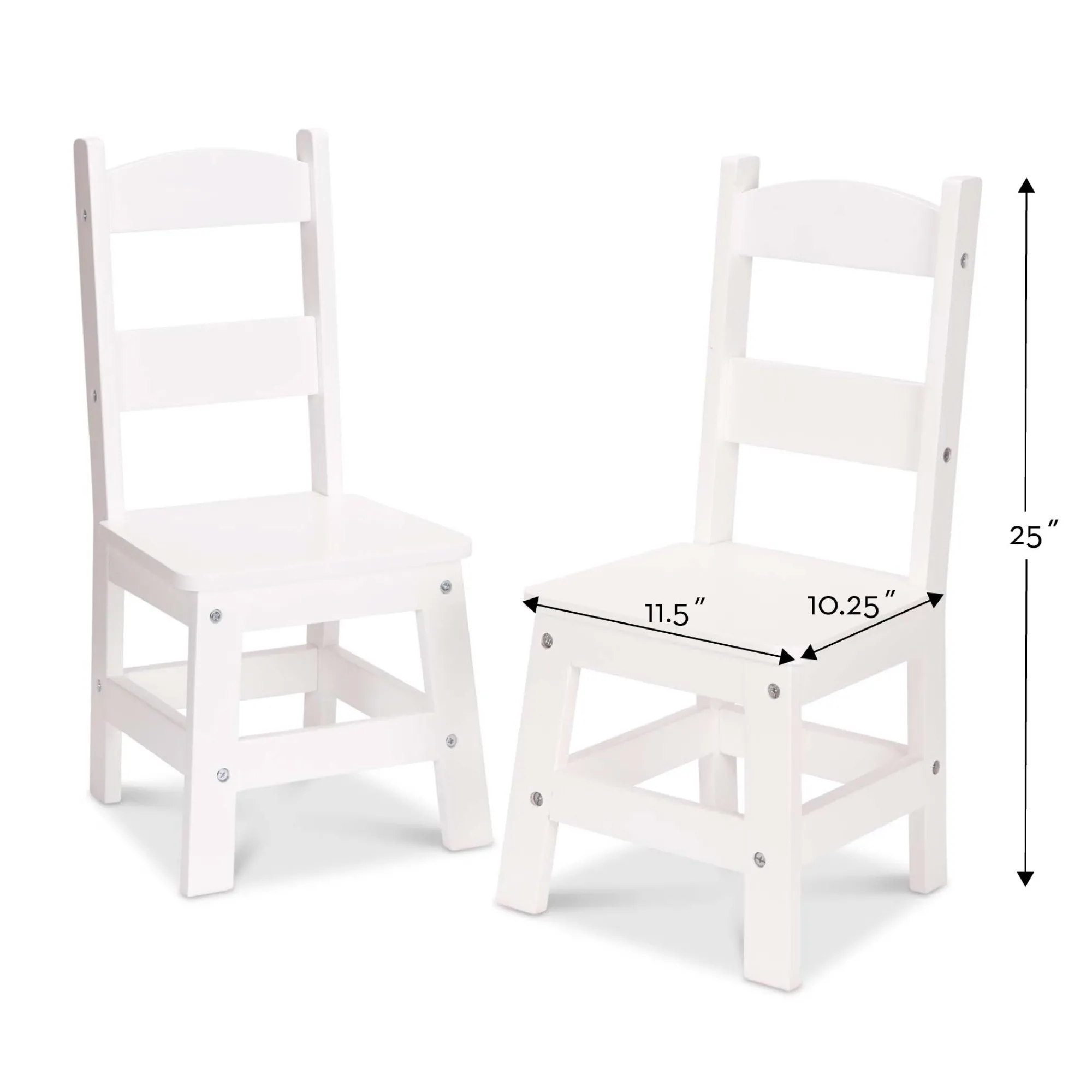 Wooden Chair Pair - White>Melissa & Doug Sale