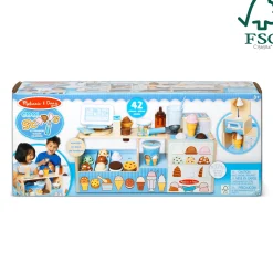Wooden Cool Scoops Ice Creamery><noscript><img width=