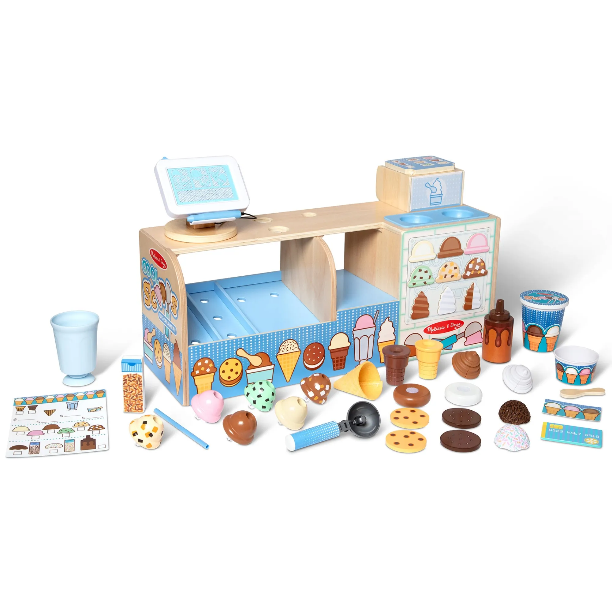 Wooden Cool Scoops Ice Creamery>Melissa & Doug Sale