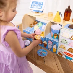 Wooden Cool Scoops Ice Creamery><noscript><img width=