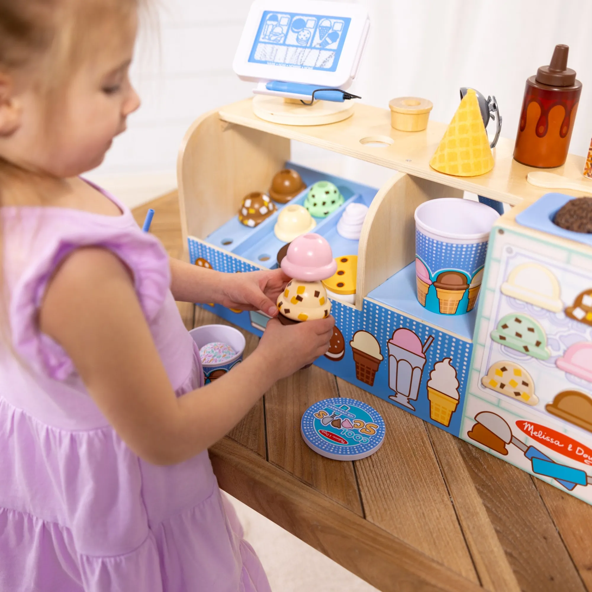 Wooden Cool Scoops Ice Creamery>Melissa & Doug Sale