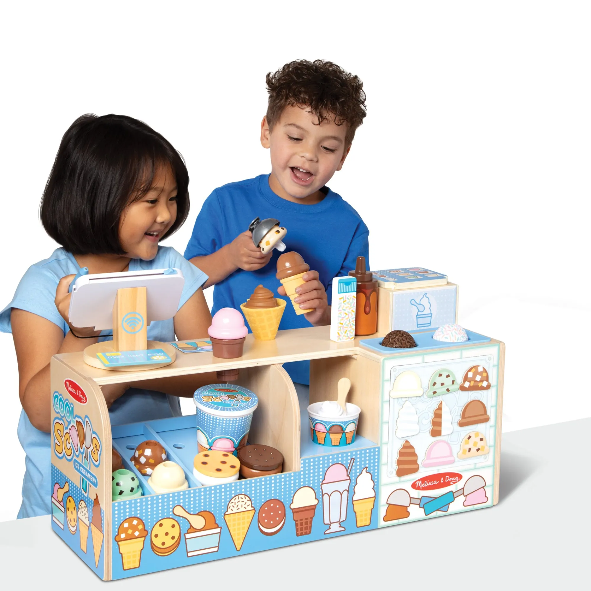 Wooden Cool Scoops Ice Creamery>Melissa & Doug Sale