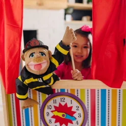 Wooden Deluxe Puppet Theater>Melissa & Doug Online
