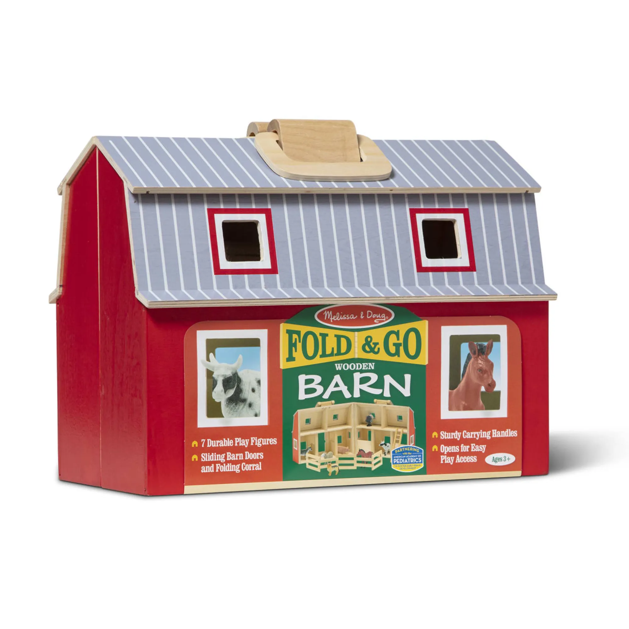 Wooden Fold & Go Barn>Melissa & Doug Online