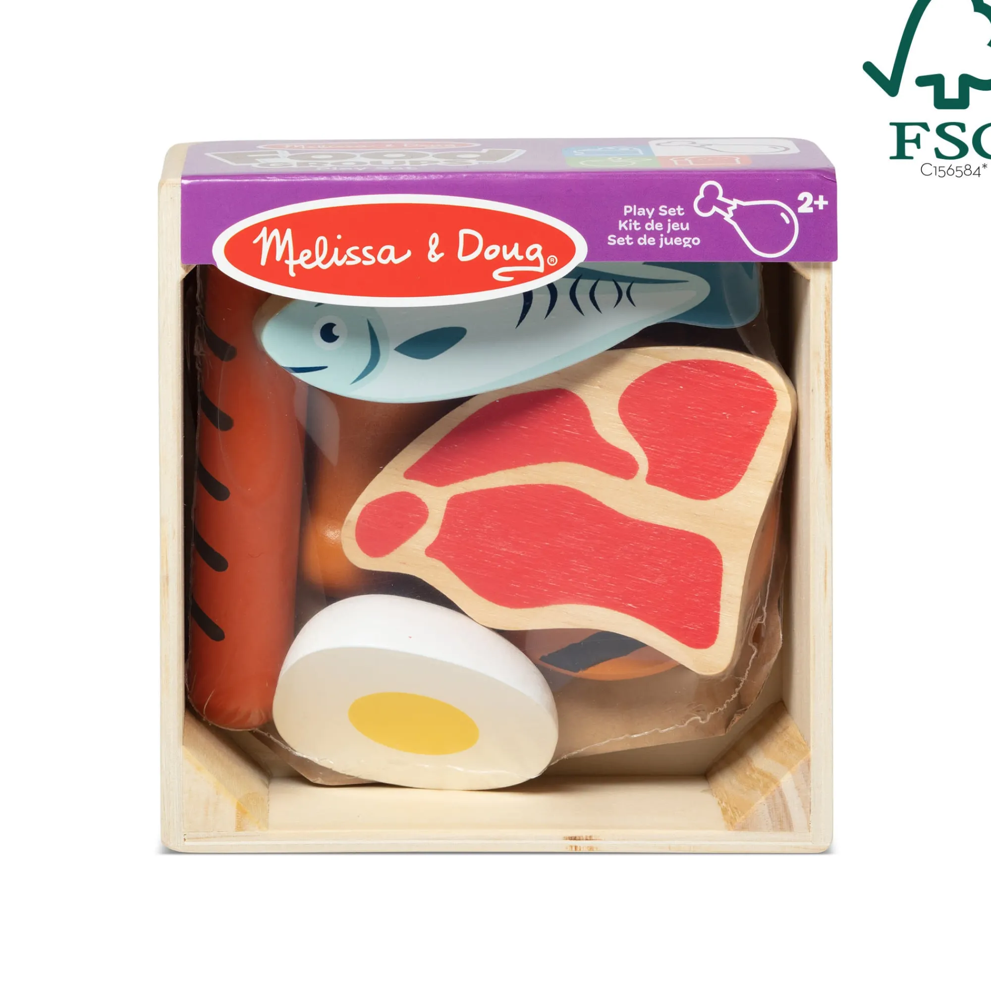 Wooden Food Groups Play Set – Protein>Melissa & Doug Sale