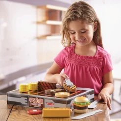 Wooden Grill & Serve BBQ Set><noscript><img width=