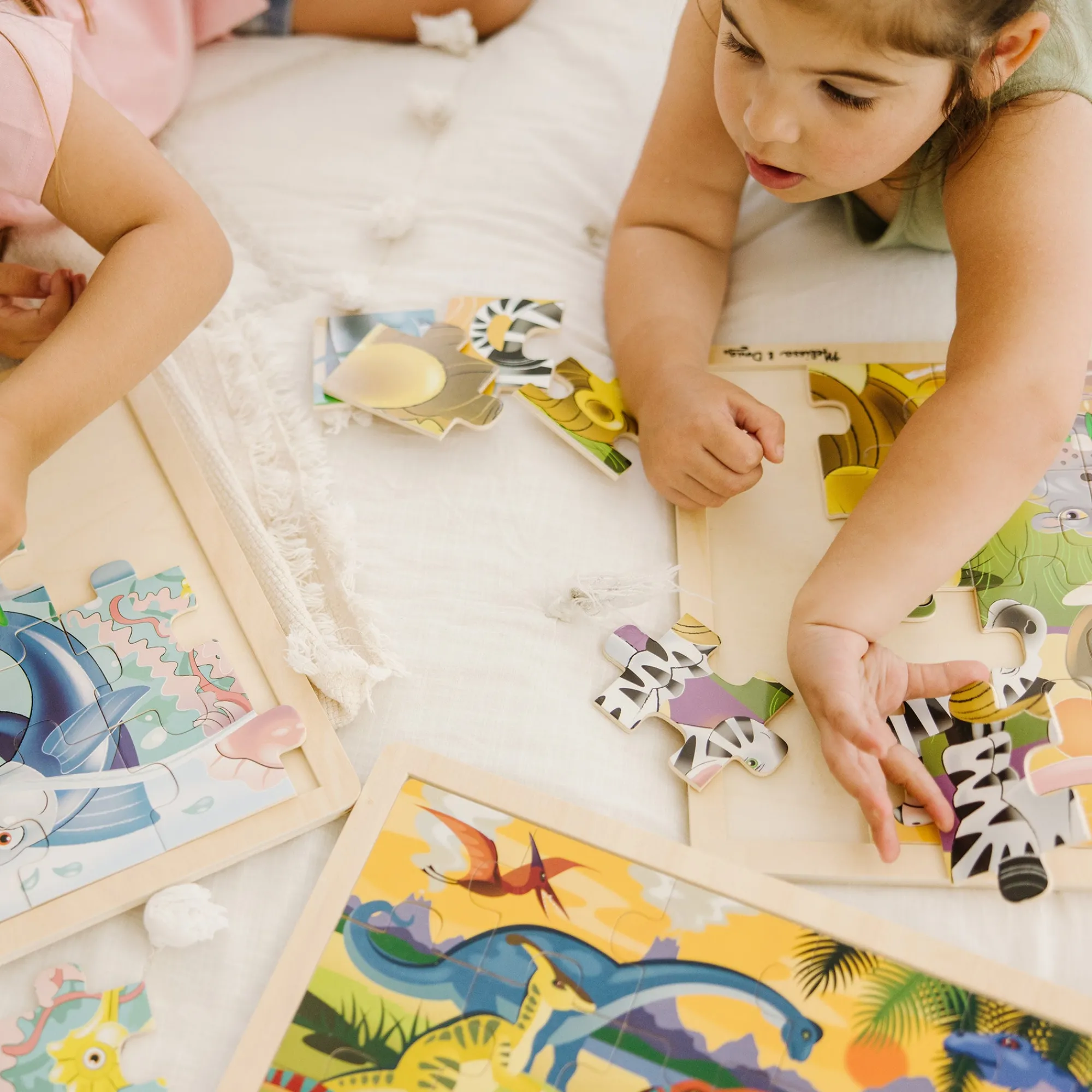 Wooden Jigsaw Puzzle 3-Pack: Dinosaur, African Plains, Under the Sea>Melissa & Doug Hot