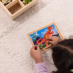 Wooden Jigsaw Puzzles in a Box - Dinosaurs><noscript><img width=