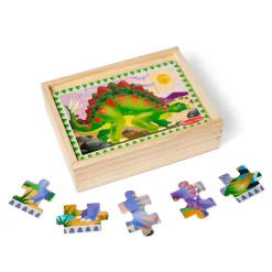 Wooden Jigsaw Puzzles in a Box - Dinosaurs><noscript><img width=