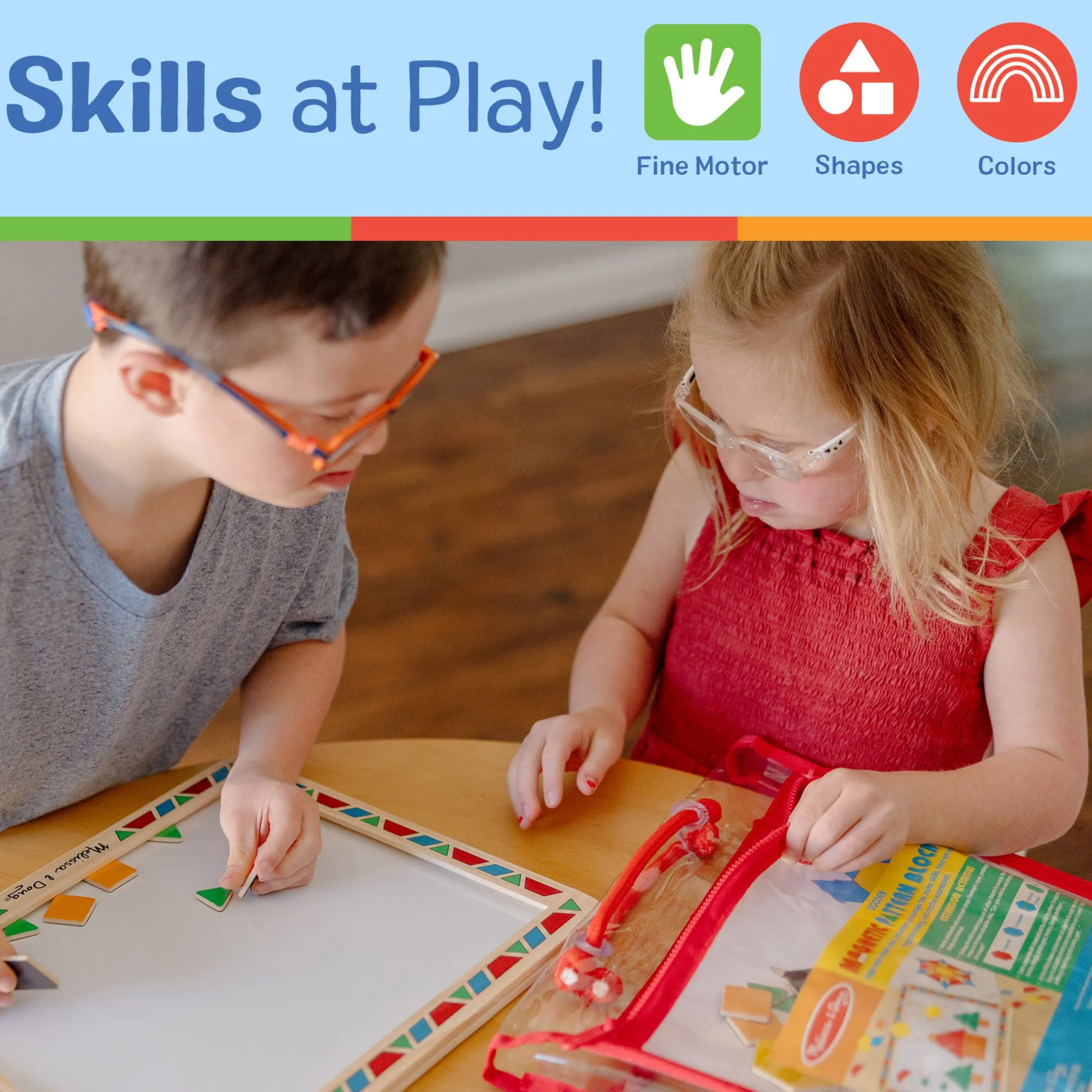 Wooden Magnetic Pattern Block Kit>Melissa & Doug Online