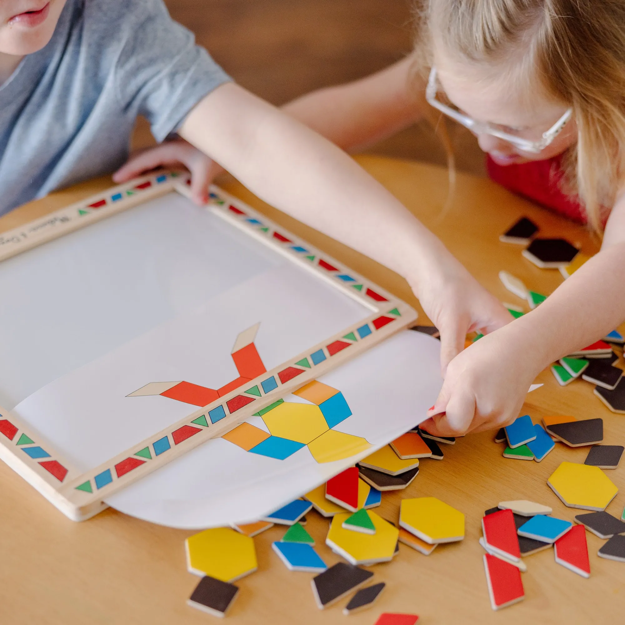 Wooden Magnetic Pattern Block Kit>Melissa & Doug Online